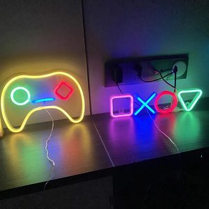 Game Icon Shape Neon Light LED Neon Lamp USB Powered Neon Sign for Bedroom Children Bar KTV Gaming Zone Party Wall Holiday Decor