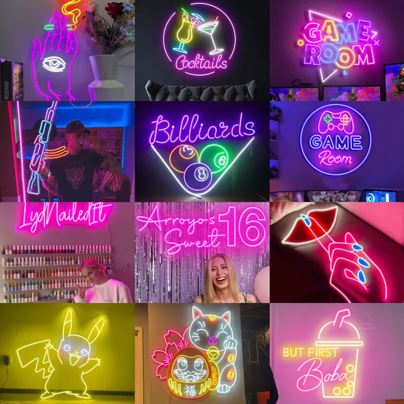 Neon Sign for Beauty Salon Custom Led Letters Large Neon Name Logo Sign Wall Birthday Weddings Decor Drop ship