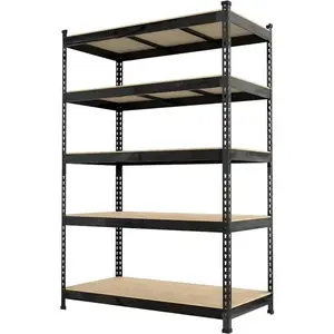 Heavy Duty Storage Shelves 48" W x 24" D x 72" H - 5-Tier Adjustable Metal Garage Shelving Unit storage racks & shelving units