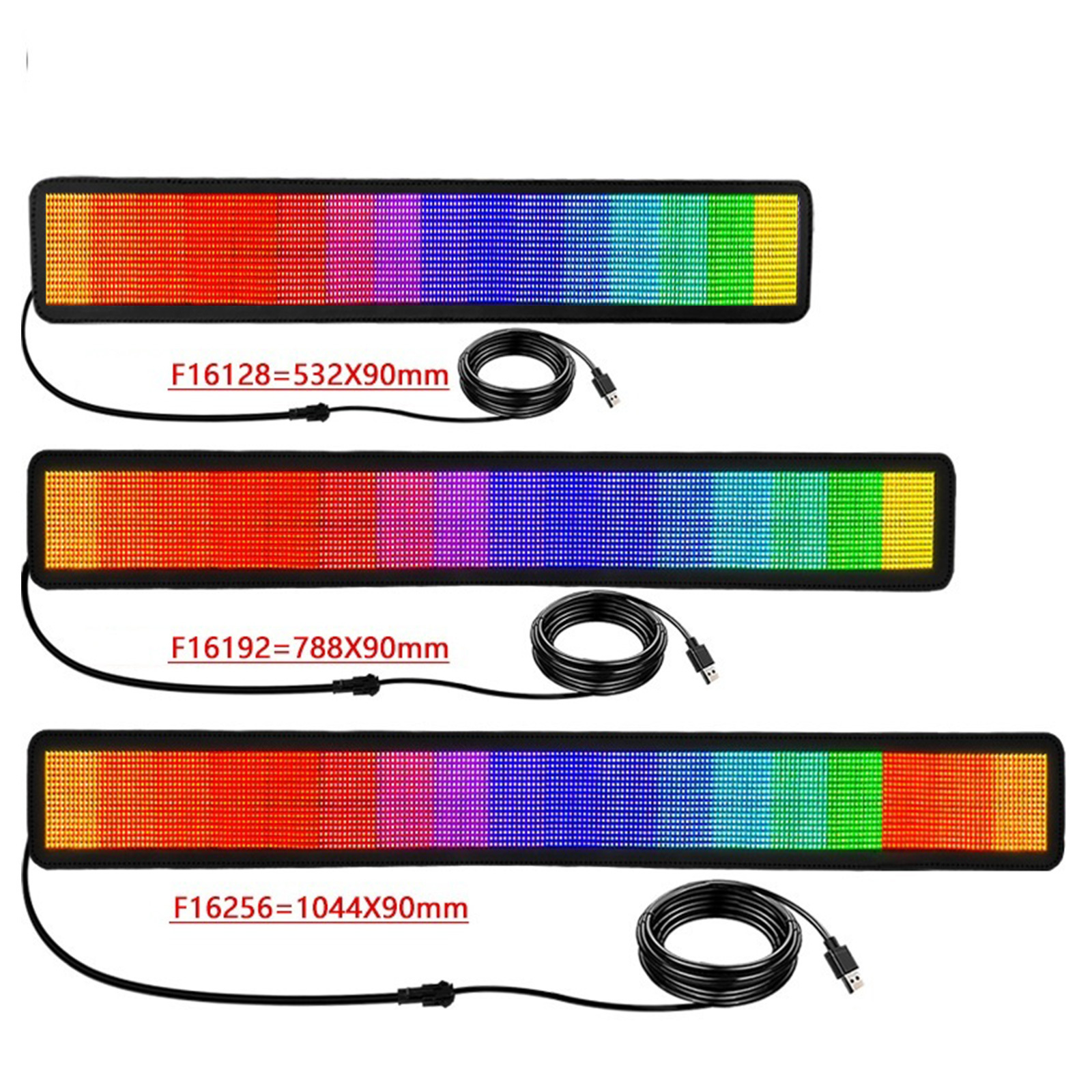 Car LED Flexible Display LED Matrix Pixel Panel 5V USB Car Rear Window LED Screen LED Display HD Text Digits Pattern Display