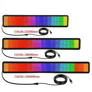 Car LED Flexible Display LED Matrix Pixel Panel 5V USB Car Rear Window LED Screen LED Display HD Text Digits Pattern Display