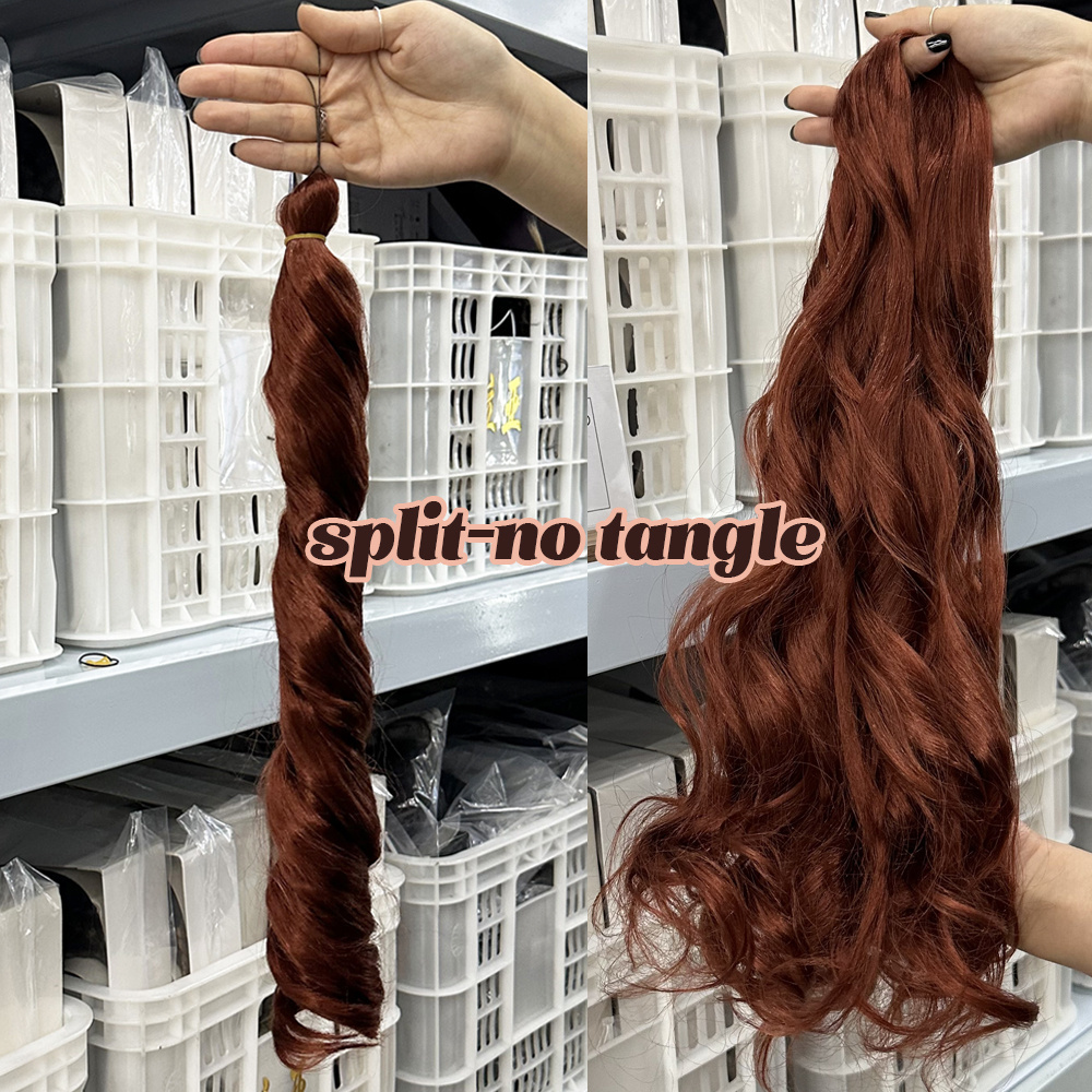 Vivian hair tangle free loose wave french curl extensions silky loose wavy meches spiral french curls braiding hair extensions