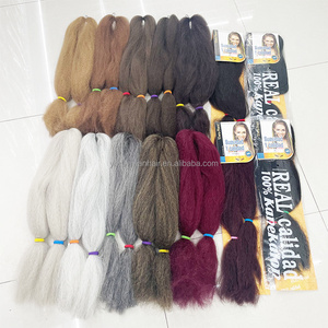 wholesale braiding hair kanekalon jumbo soft pelo sintetico kanekalon braiding hair pre stretched kanekalon al por mayor