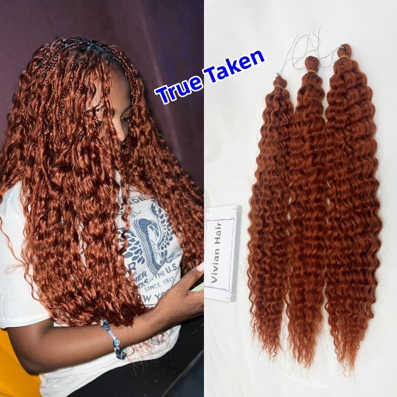 24inch Ariel Curl Hair Twist Crochet Hair Synthetic Water Wave Ombre Blonde Pink 60cm 75cm Deep Wave Russia Hair Extension