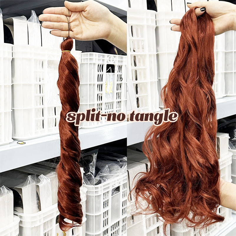 22Inch 150g Yaki Pony Style Wavy  Spiral Loose Wave Hair Extensions French Curls Synthetic Curly Braiding Hair