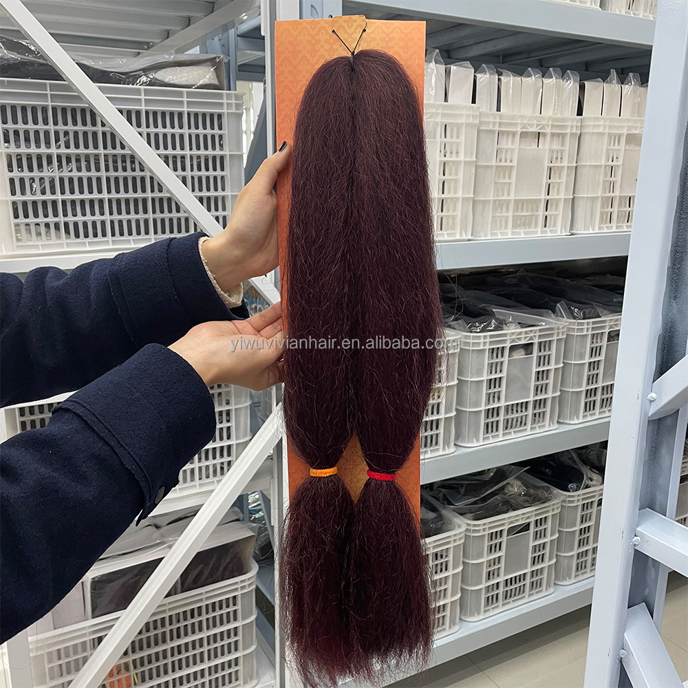 wholesale braiding hair kanekalon jumbo soft pelo sintetico kanekalon braiding hair pre stretched kanekalon al por mayor