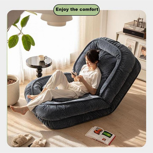 Living Room lazy chair single sofa chair fabric upholstered leisure lounge chair for living room large human dog bed for adult