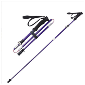 Professional snow equipment accessories ski poles outdoor aluminum alloy adjustable foldable mountaineering poles cost-effective