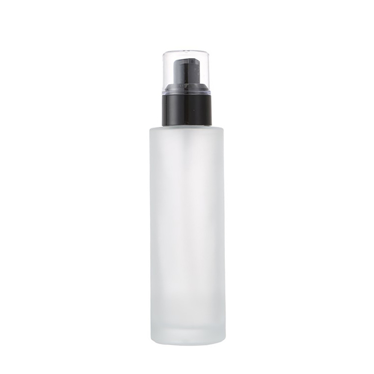 20ml-120ml in stock cylinder frosted glass spray bottle glass foundation lotion bottle with lotion tops or spray tops