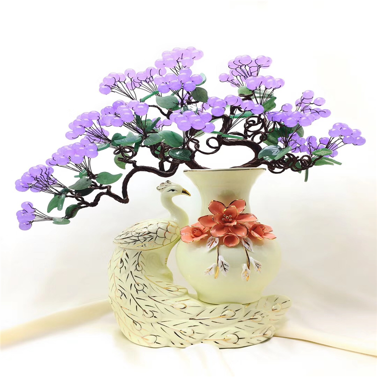 Factory Made Phoenix Cheap Crystal Crafts Gifts Tree for Home Decoration