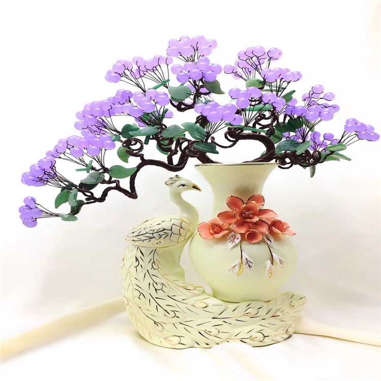 Factory Made Phoenix Cheap Crystal Crafts Gifts Tree for Home Decoration