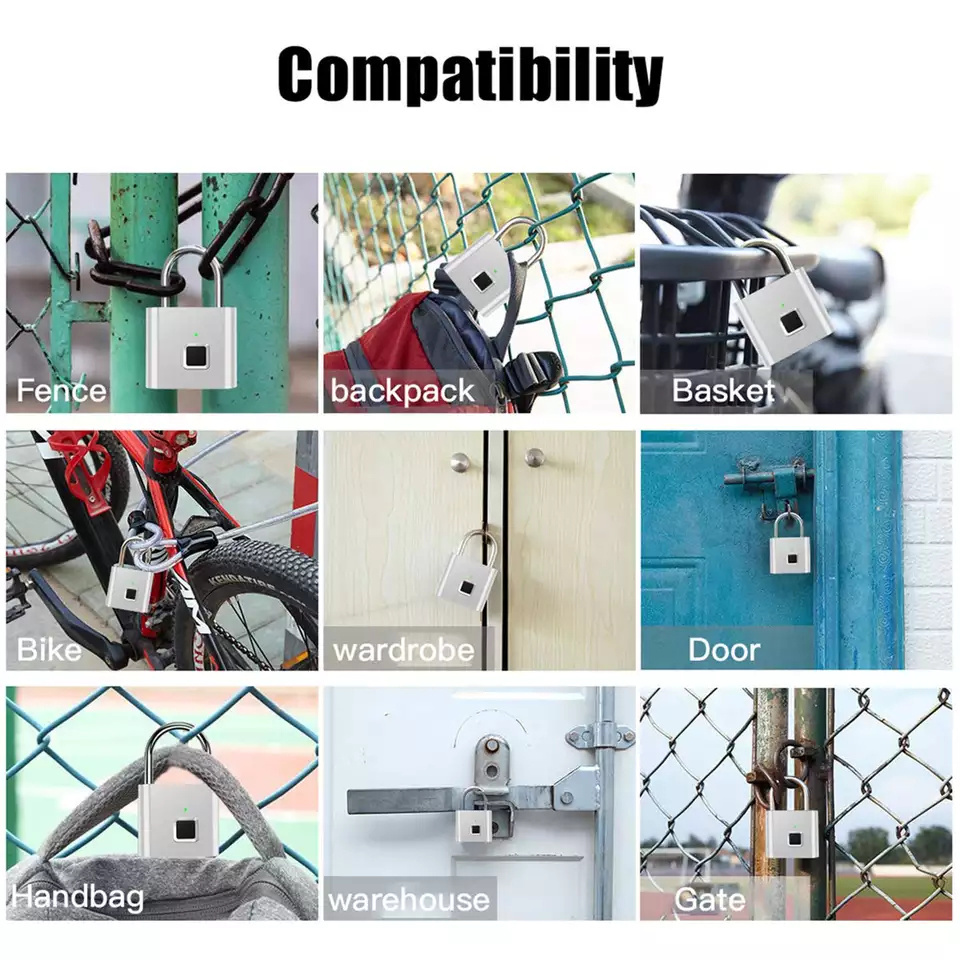 High Quality Cheap IP65 Smart Digital Intelligent Smart Biometric Fingerprint Luggage Lock/Luggage Locker