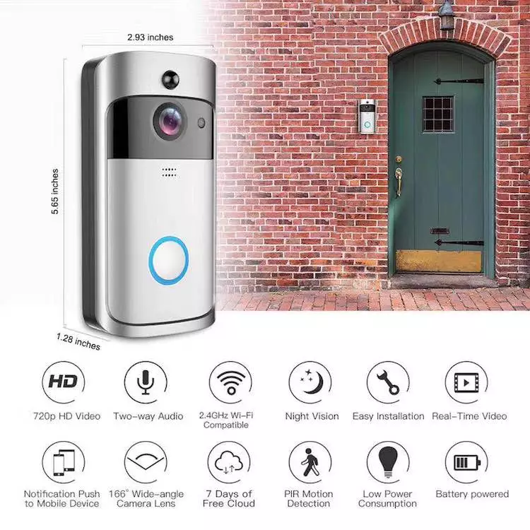 WIFI Doorbell Smart IP Video Intercom Video Door Phone Door Bell Camera For Apartments IR Alarm Wireless Security Camera