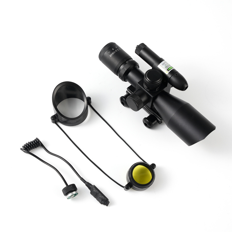 Optics 2.5-10X40mm Combo Sight Scope For Outdoor Sports With 532Nm Green Laser Sight