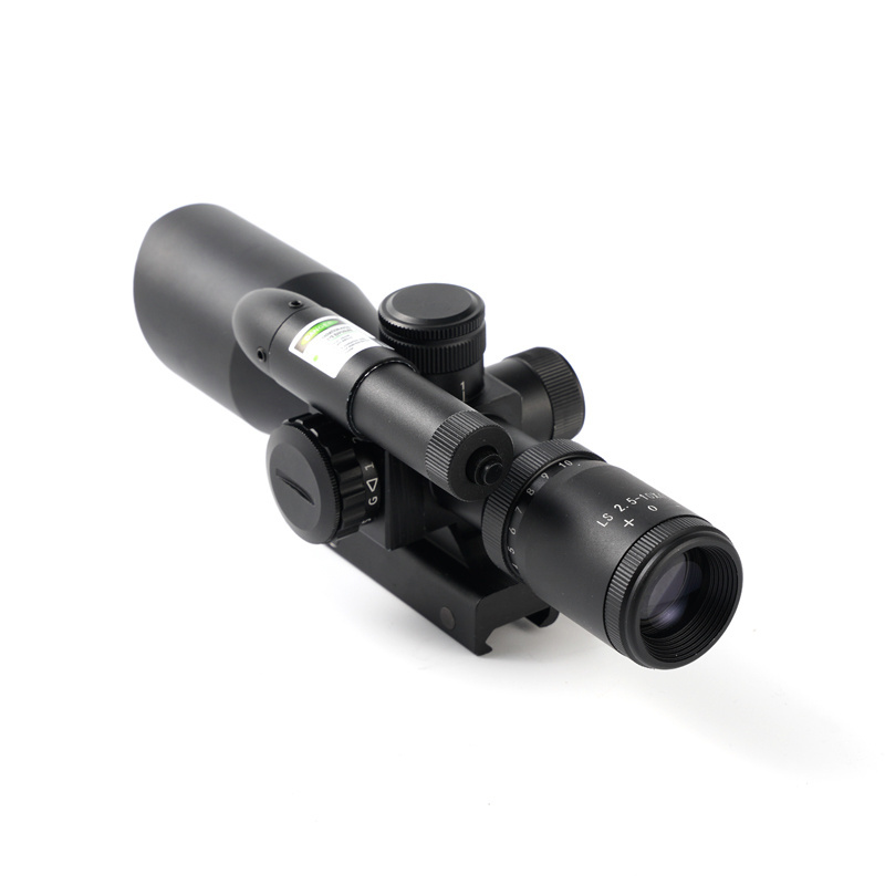 Optics 2.5-10X40mm Combo Sight Scope For Outdoor Sports With 532Nm Green Laser Sight