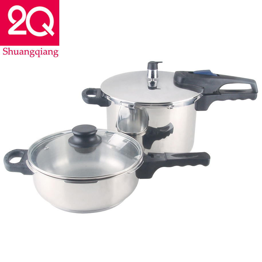 Indian Pressure Cooker of S/S Lid& Glass Lid with long handle