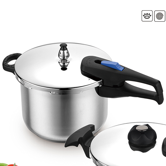 Indian Pressure Cooker of S/S Lid& Glass Lid with long handle