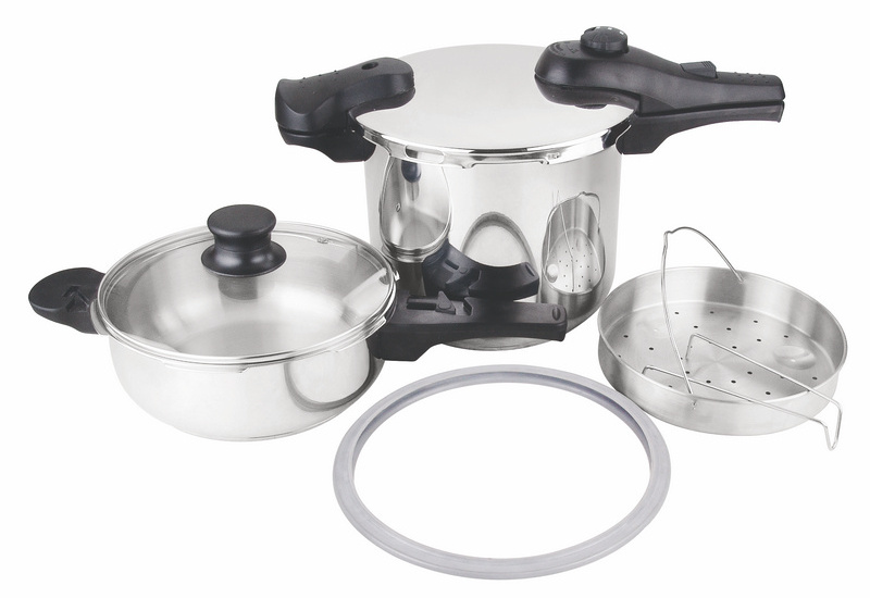 Prestige Deluxe Stainless Steel Pressure Cooker 4+6 Liters Pot