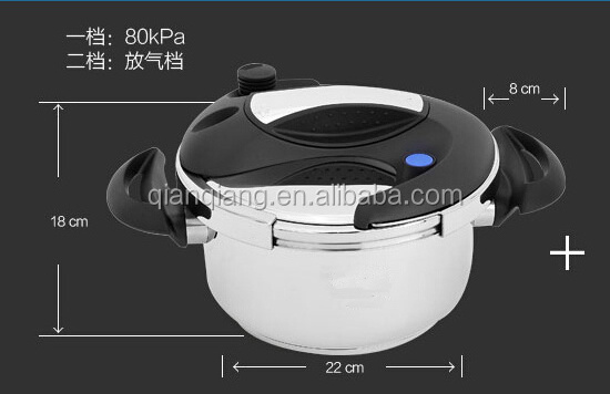 SS 201 stainless steel  pressure cooker with 4L to 3L