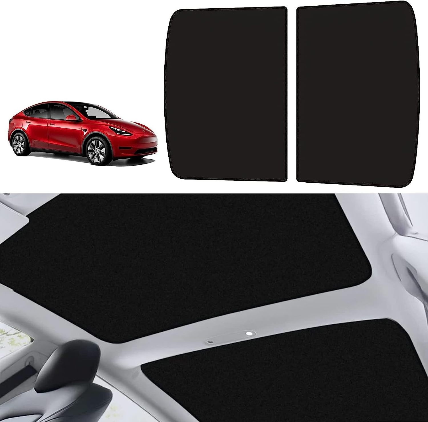 Tesla Model 3 Sunshade Glass Roof Sunshade UV Protection and Insulation Skylights Roof Window Sun Shade