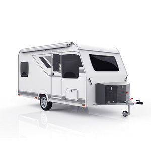 Family Off Road Caravan Travel Trailer Rv Camper With Customized Door And Rv Exterior Accessories Shower Cubicle