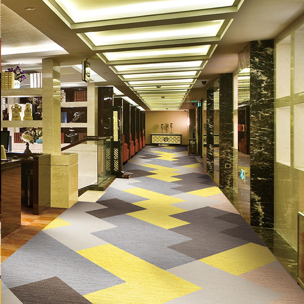 Floor moqette hotel room corridor carpet thick modern Commercial Nylon wall to wall carpet for restaurant