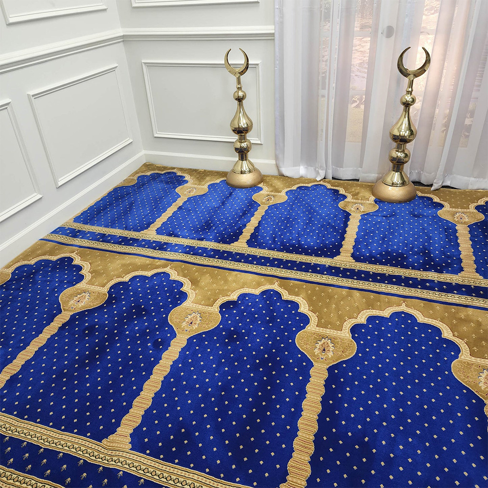 Traditional Acrylic Muslim Wall To Wall Mosque Prayer Carpet Roll Turkey Manufacturer Masjid Carpet