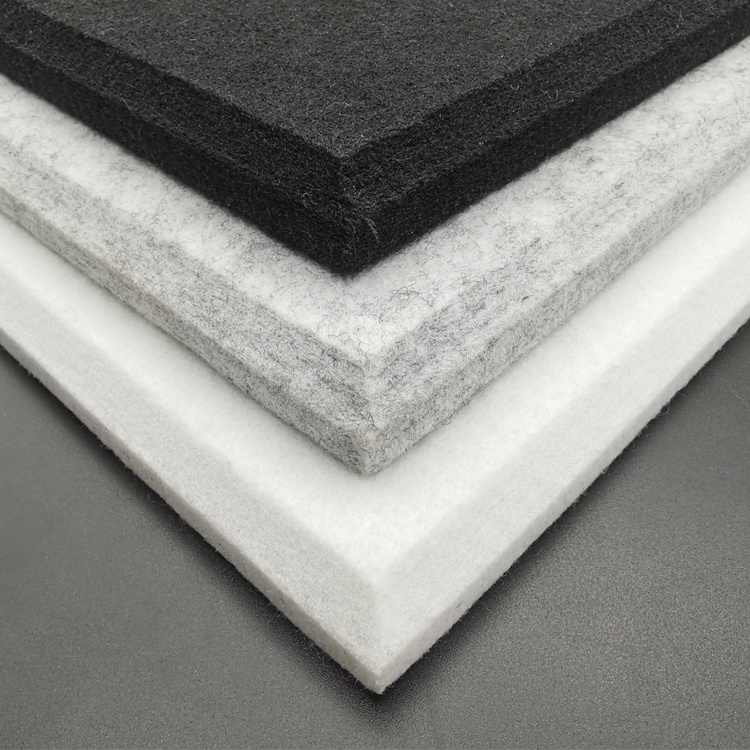 European Standard 2440*1220mm Fireproof absorbent Polyester Soundproof Wall Panels PET Felt Sound proof Absorbing Acoustic Panel