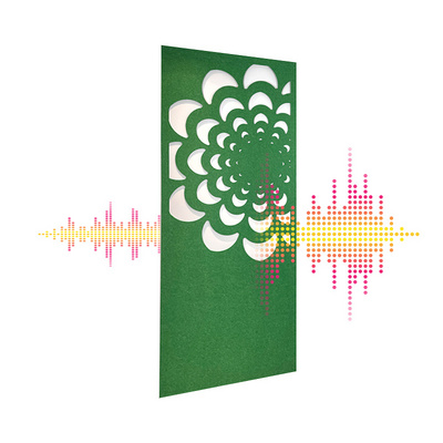 Felt Acoustic Office Partition Screen Soundproof 12mm PET Acoustic Privacy Panel Suspended Room Divider