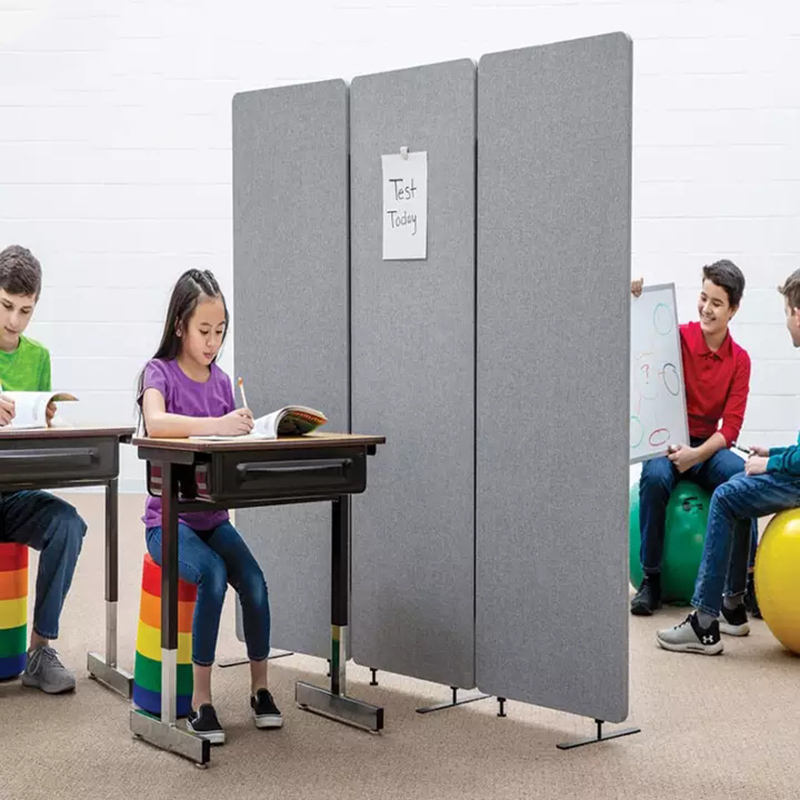 Custom Noise reduce 100% PET felt sound proof office movable partition acoustic dividers screen panels