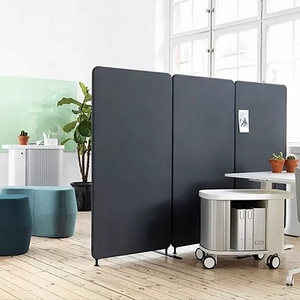 Custom Noise reduce 100% PET felt sound proof office movable partition acoustic dividers screen panels