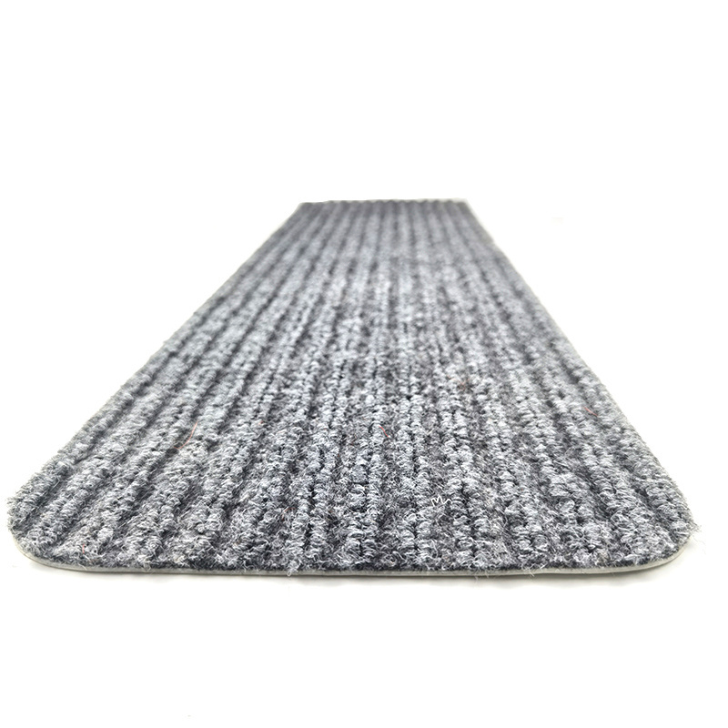 Free sample prevent slips falls pre-cut strips stair mat back rubber felt stair tread carpet