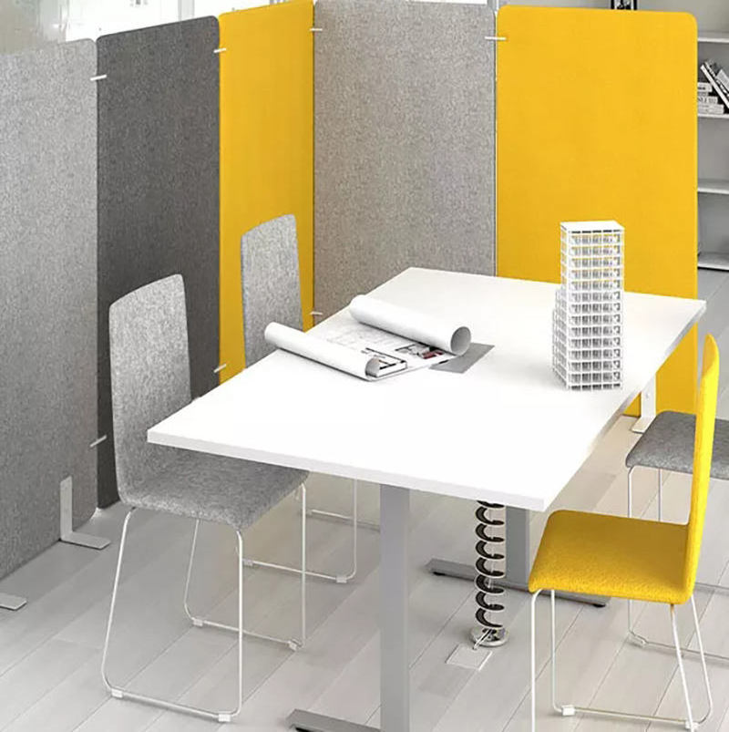 Custom Noise reduce 100% PET felt sound proof office movable partition acoustic dividers screen panels