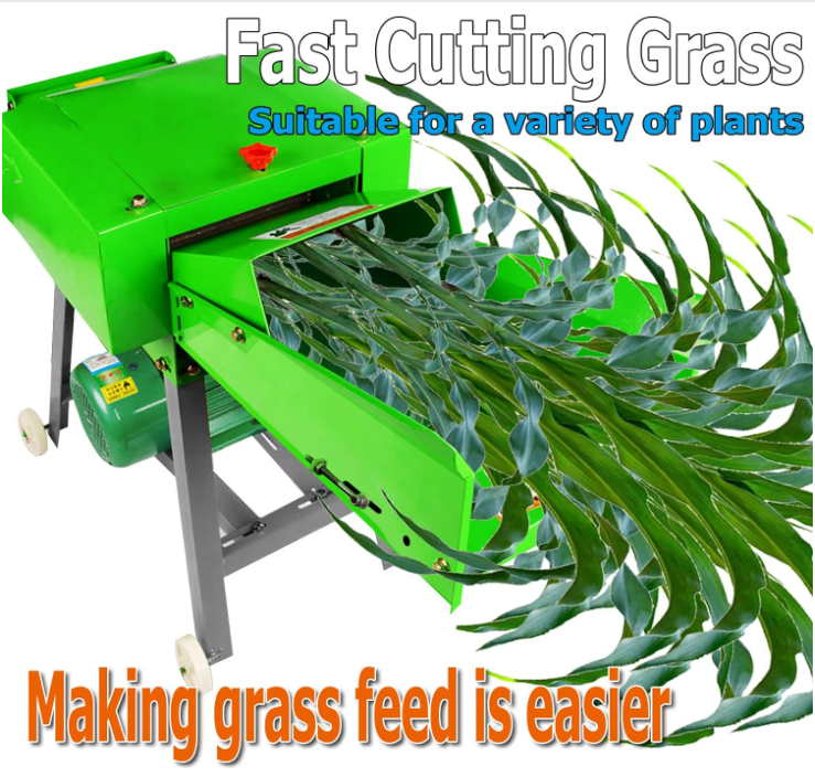 Chaff Cutter Machine Straw,Cornstalk,Wheat Straw Forage Crop Crusher Grass Silage Machine Farm Helper Machine