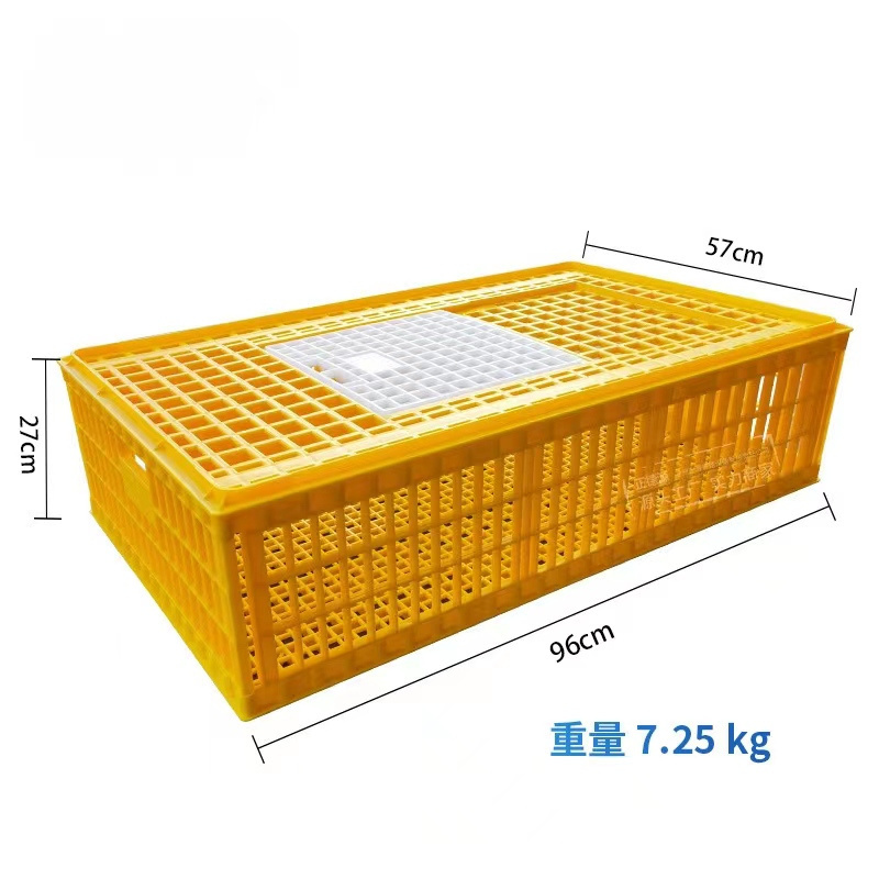 Poultry Carrier Crate Plastic Chicken Transport Cage  Chicken Carrier Travel Crate Basket Box for Poultry  Bird Duck Goose,