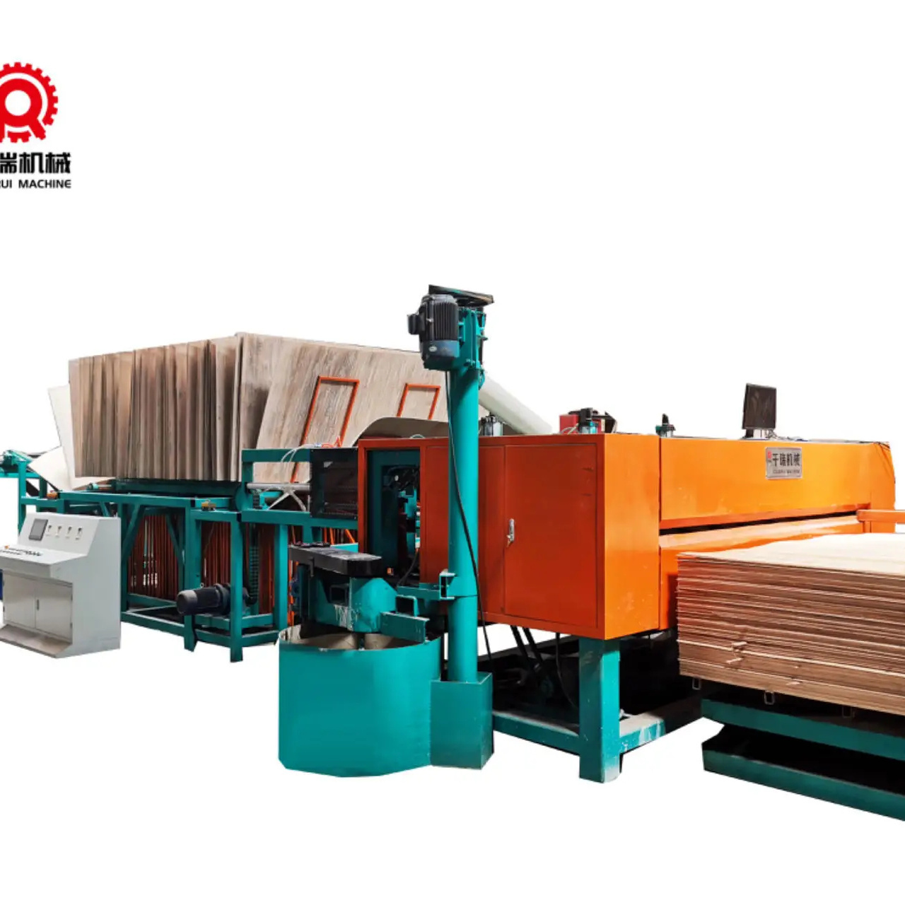 3.5mm-25mm 8 feet plywood putty machine production line