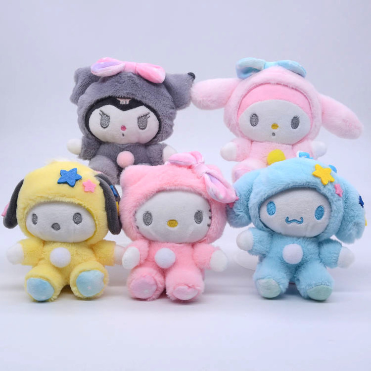 Wholesale 4 Inch Kawai My Melody Plush Keychain Sanrio Stuffed Animal Toys