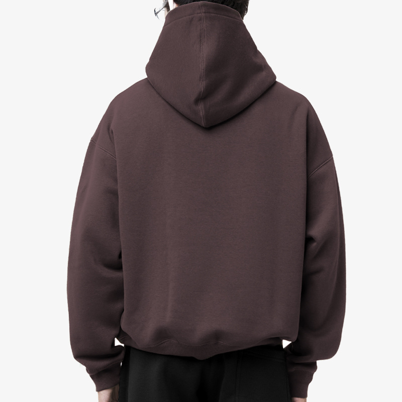 QIANSHI Baggy 100% Cotton Custom Heavyweight Fleece Boxy Fit Hoodie Manufacturer High Quality Oversized Blank Cropped Hoodie Men