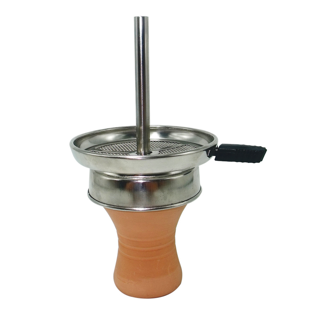 Hookah accessories hookah shisha metal charcoal holder with handle stainless steel charcoal hookah head