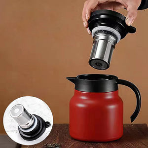 Braised teapot 316 stainless steel water bottle vacuum insulation bottle tea brewing tea separating cup vacuum flask stew beaker