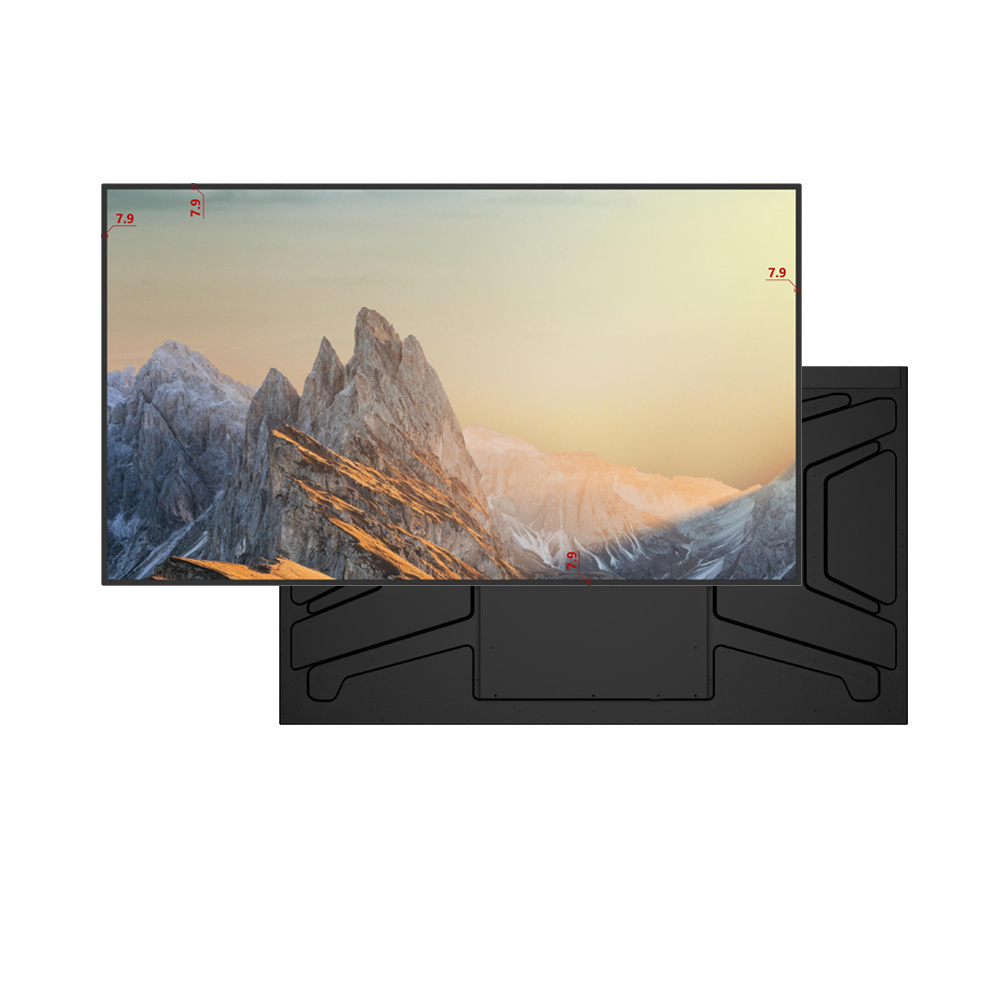 ultra thin bezels wall mounted Commercial playing monitor IPS screen 32