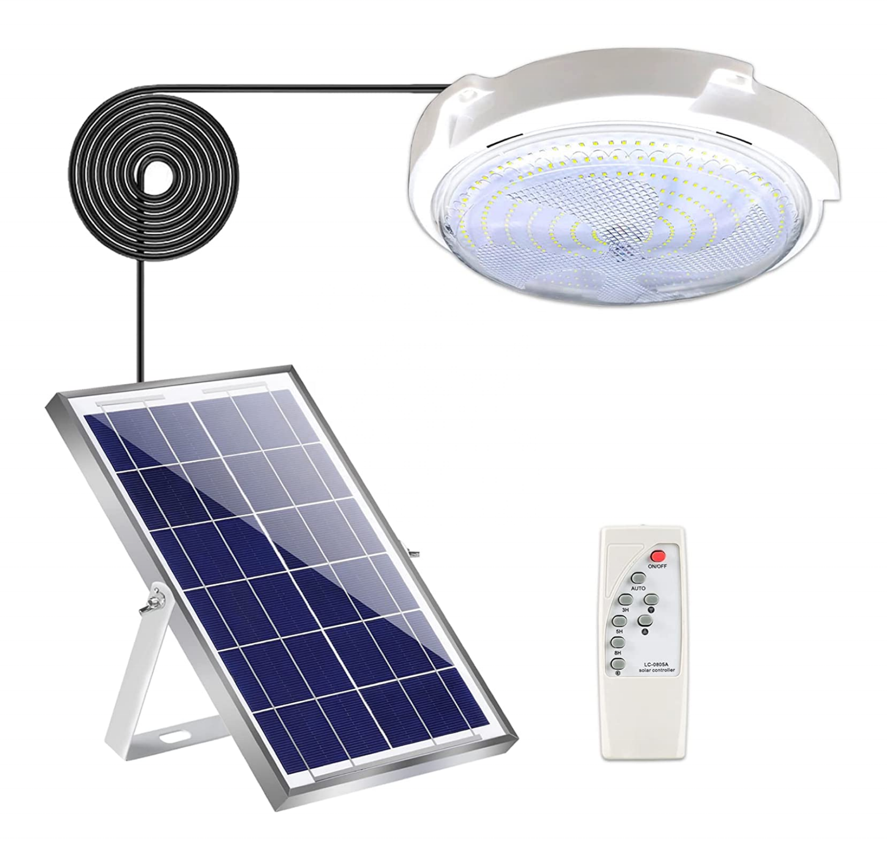 High Quality Energy Saving Indoor Solar LED light LED Ceiling Light Solar Powered Ceiling Lamp