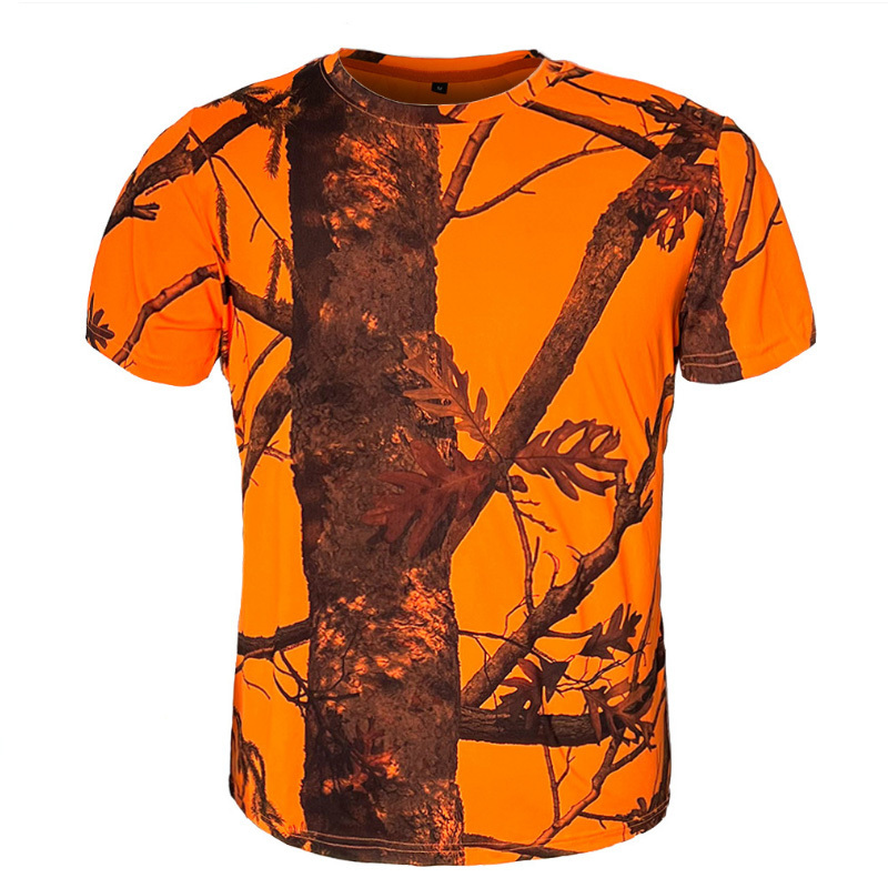 Wholesales Hunting Fishing Tactical Men's Camo Short Sleeve T-Shirts Realtree Hunting Clothes