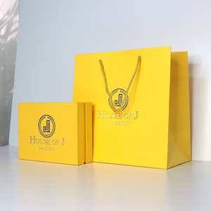 Custom Logo Yellow Rigid Cardboard Cosmetic Packaging Paper Removable Lid Gift Box With Neck