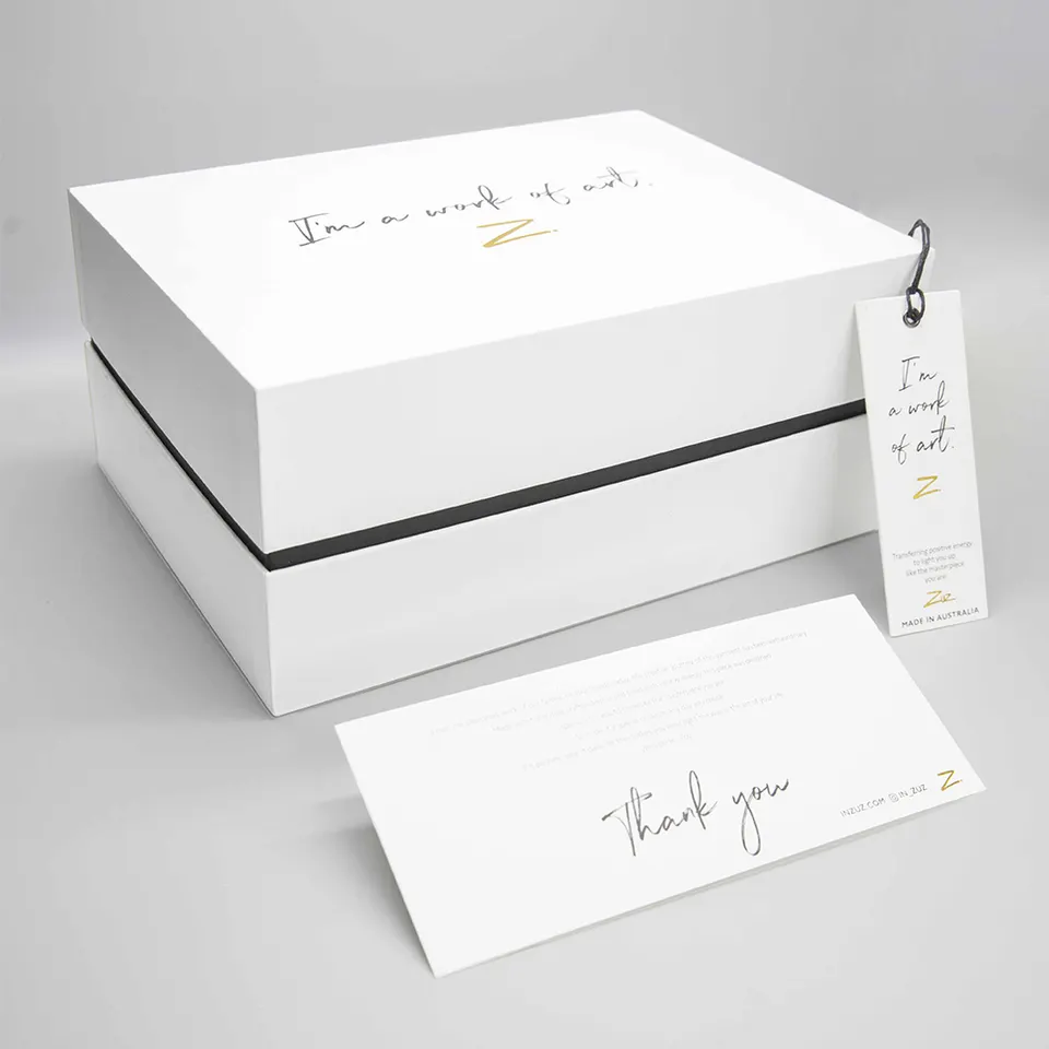 Custom Lid and Base Box with Neck Luxury Packaging Boxes White Gift Boxes for Small Business