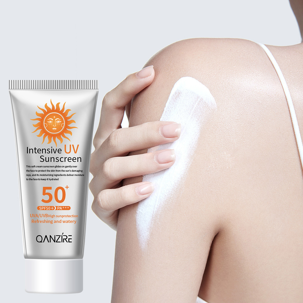 Private label Custom best korean 50g facial body VE sunscreen tanning spf 50 lotion Waterproof Whitening sunscreen