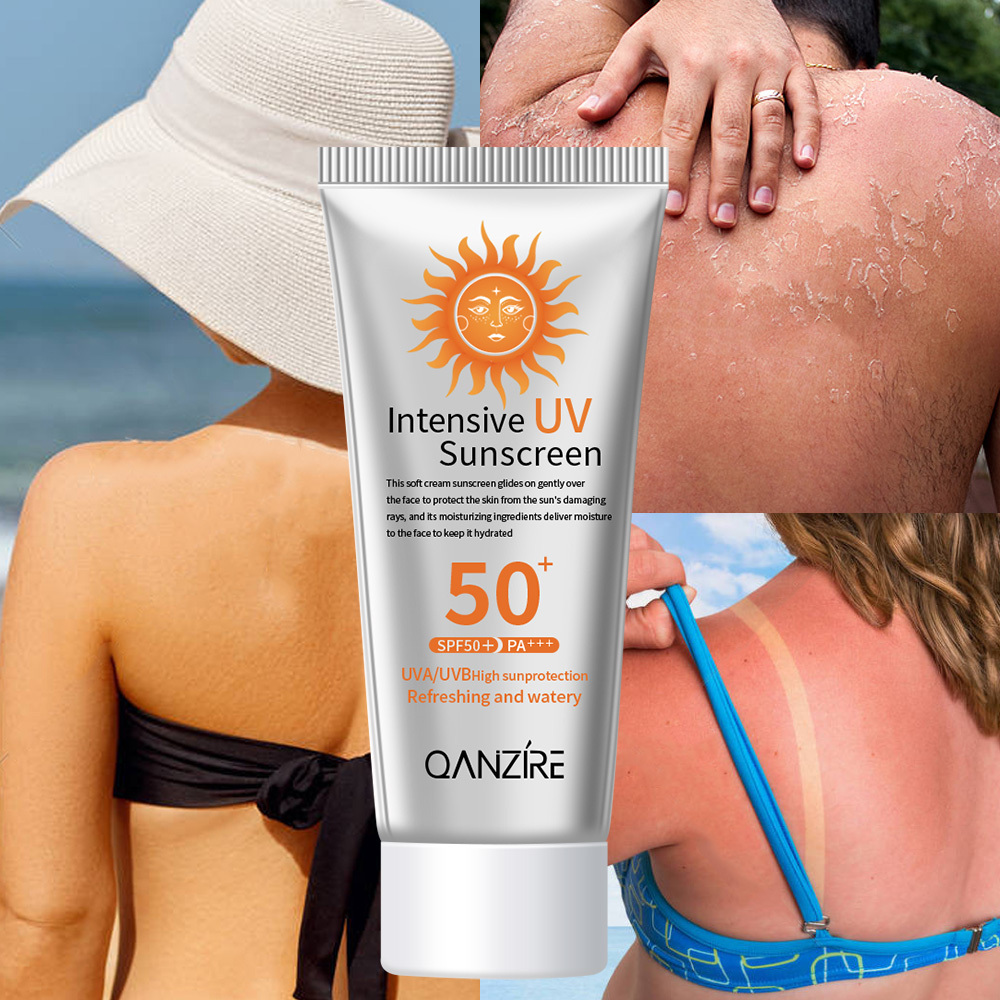 Private label Custom best korean 50g facial body VE sunscreen tanning spf 50 lotion Waterproof Whitening sunscreen