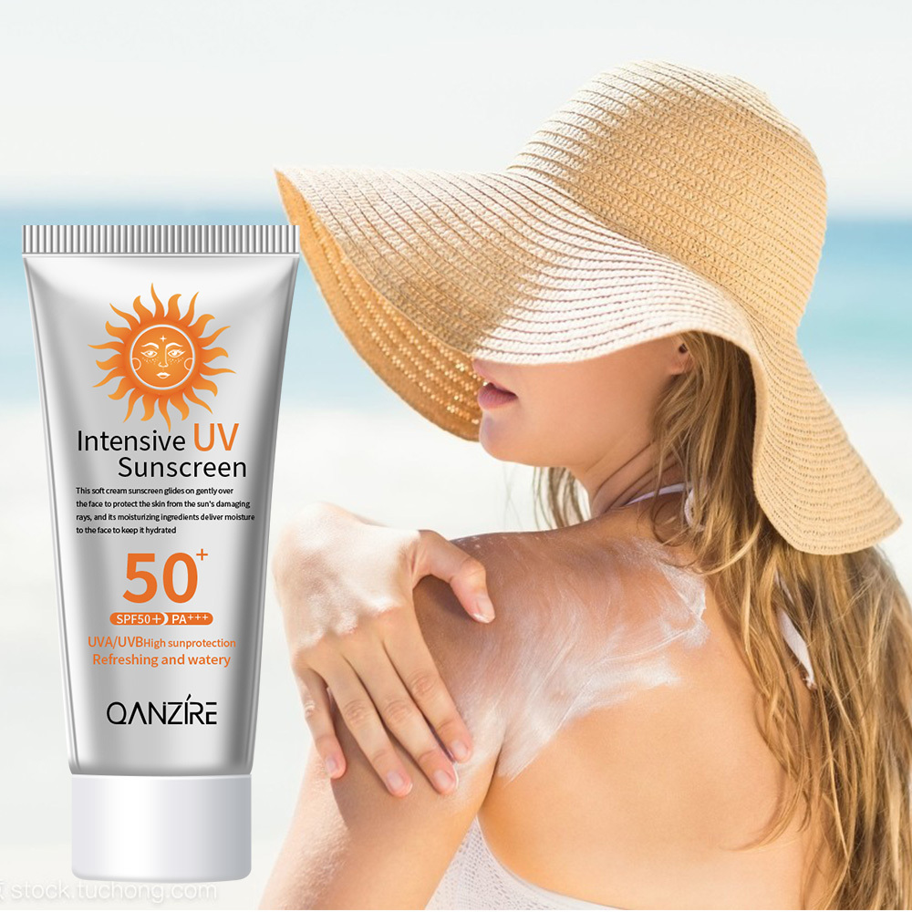 Private label Custom best korean 50g facial body VE sunscreen tanning spf 50 lotion Waterproof Whitening sunscreen