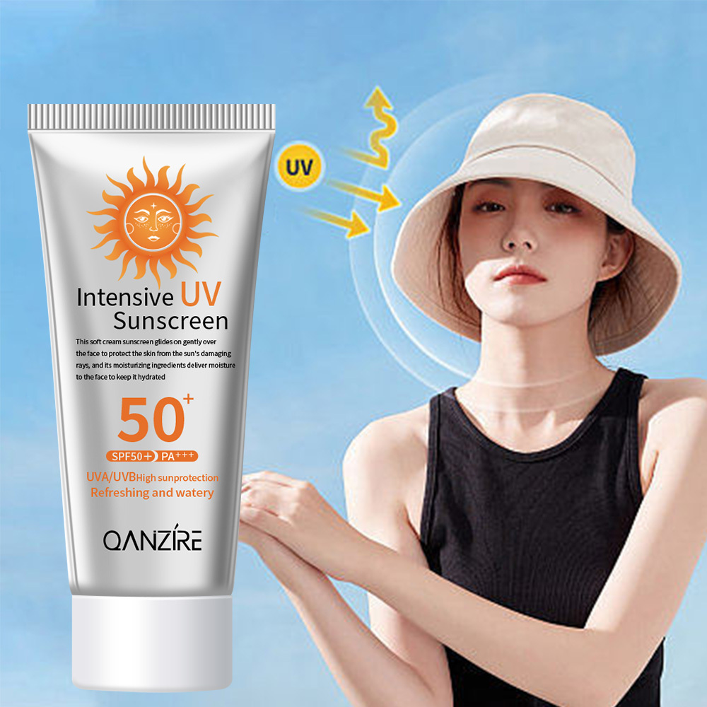 Private label Custom best korean 50g facial body VE sunscreen tanning spf 50 lotion Waterproof Whitening sunscreen