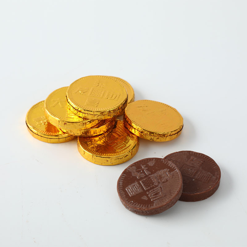 Wholesale Golden Choco Coins Shape Chocolate Sweet Chocolate Flavor Candy